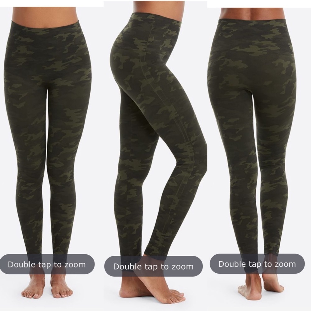 🕶️Spanx green army camo look at me now leggings L - Picture 7 of 7